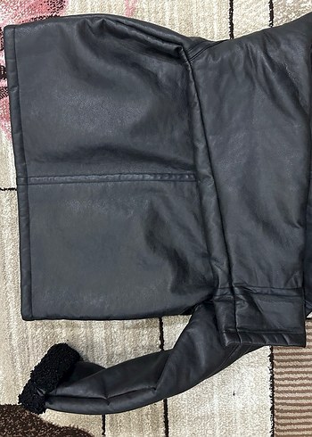 Siyah Nakışlı  Erkek Yün mont Zara - Görsel 3