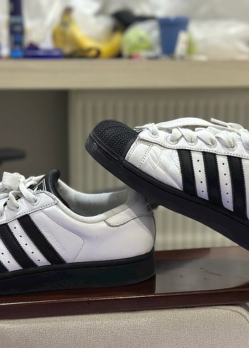 Erkek Siyah Çizgili Spor Ayakkabı superstar - Görsel 3