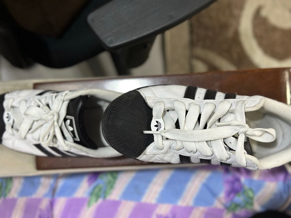 Erkek Siyah Çizgili Spor Ayakkabı superstar - Görsel 2