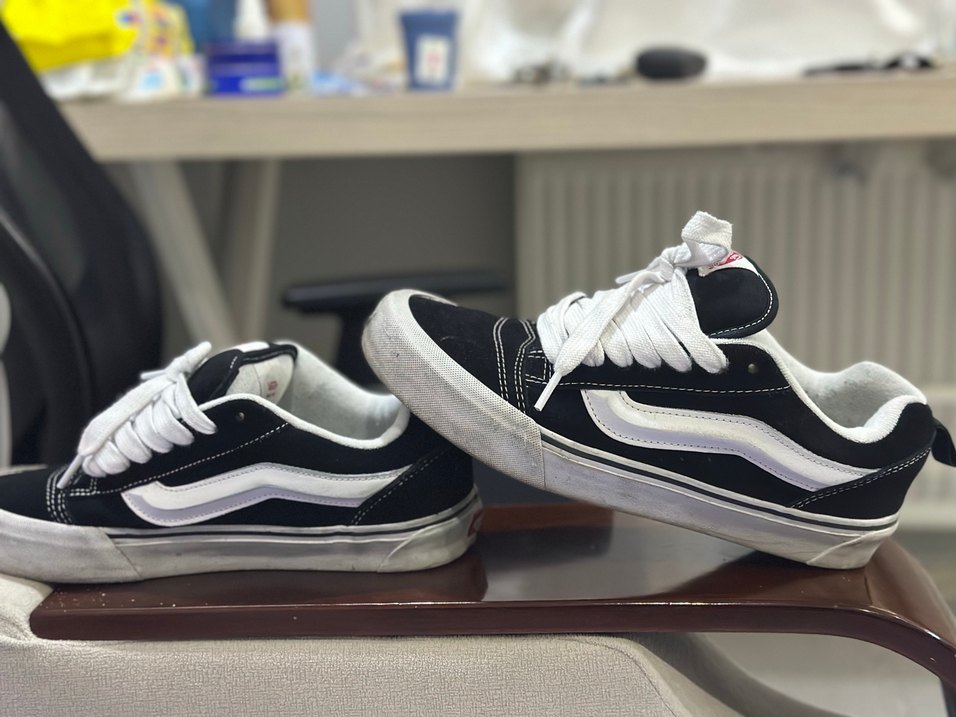 Vans erkek Beyaz Siyah Spor Ayakkabı - Görsel 4