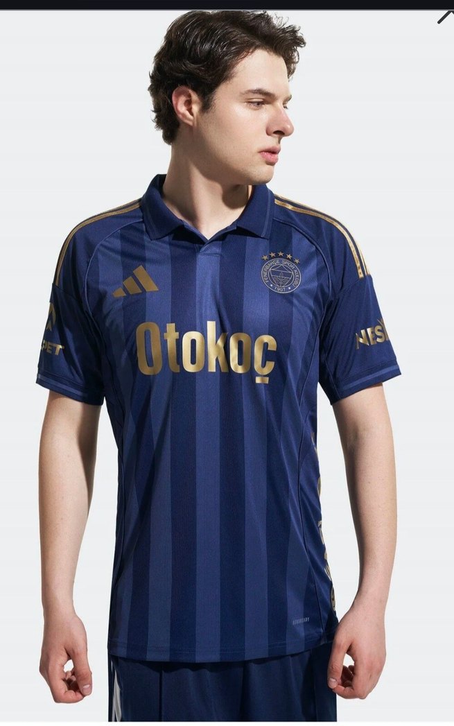 Erkek Lacivert Düğmeli Spor Tişört - Görsel 2