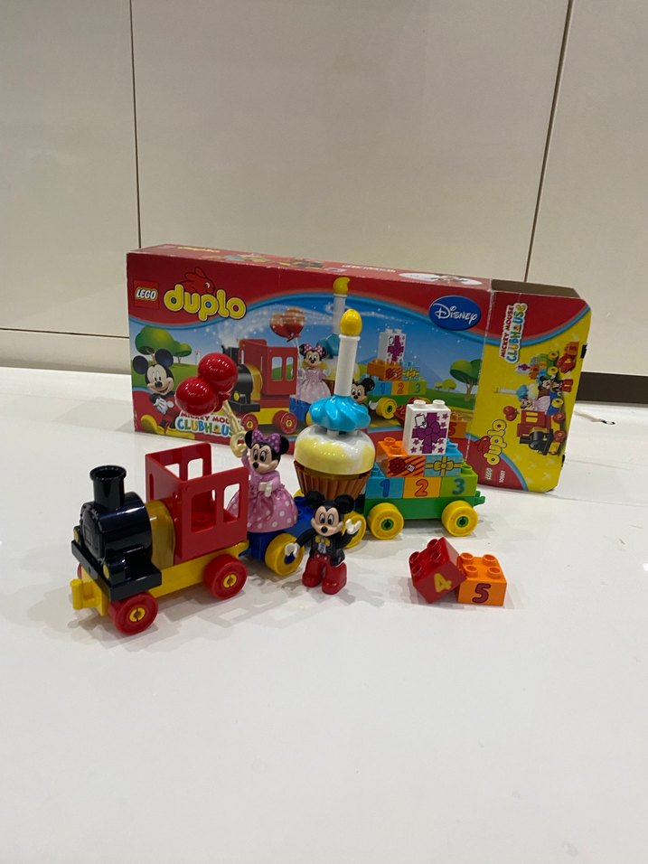Renkli Lego Duplo Mickey Doğum Günü Treni - Görsel 2