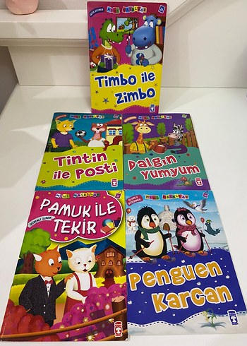 Çocuklar için 5 Renkli Kitap Seti