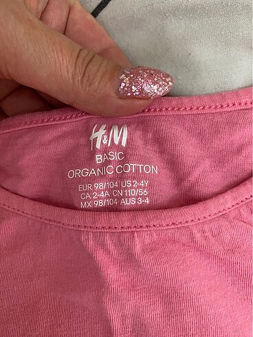 H&M H&M organik pamuklu 2li tişört