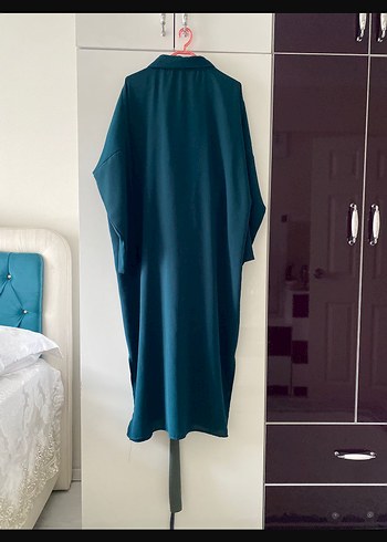 Turkuaz Uzun Düğmeli - Görsel 2