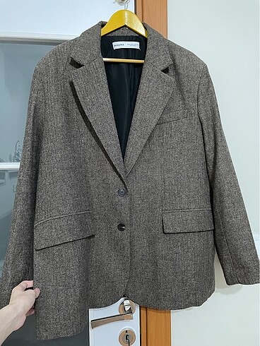 m Beden kahverengi Renk Blazer ceket