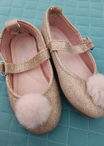 Kız Çocuk Pembe Kürklü Babet Ayakkabı