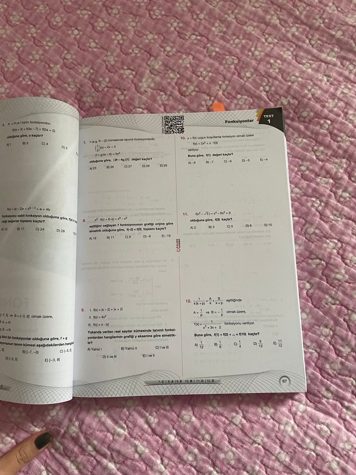 Palme AYT Matematik Soru Kitabı - Görsel 2