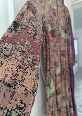 Uzun Bohem Kadın Elbise -  Bağlama Desenli - Görsel 2