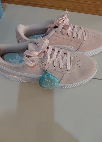 pembe rahat yüksek taban orijinal puma spor ayakkabı - Görsel 4