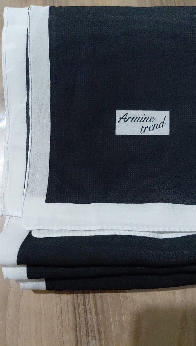 Siyah Kadın Sade Şal - Armine - Görsel 2