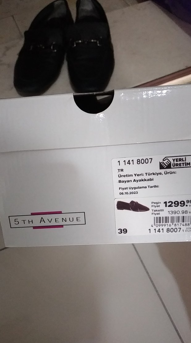 Siyah Deri Tokalı kadın Loafer - Görsel 5