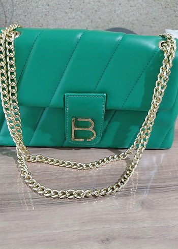 Yeşil Deri Kadın Çanta - Görsel 3