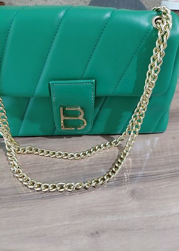 Yeşil Deri Kadın Çanta - Görsel 4