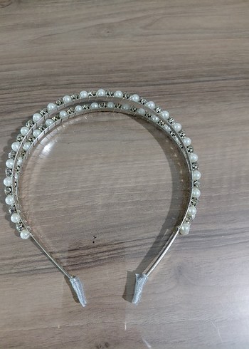 İnci Detaylı Metal Taç - Görsel 5