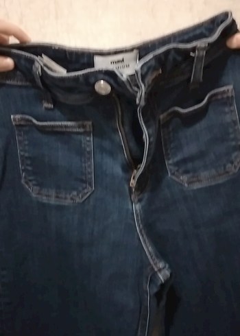 Mavi Jeans Lacivert Midi Kot Pantolon Kemerli