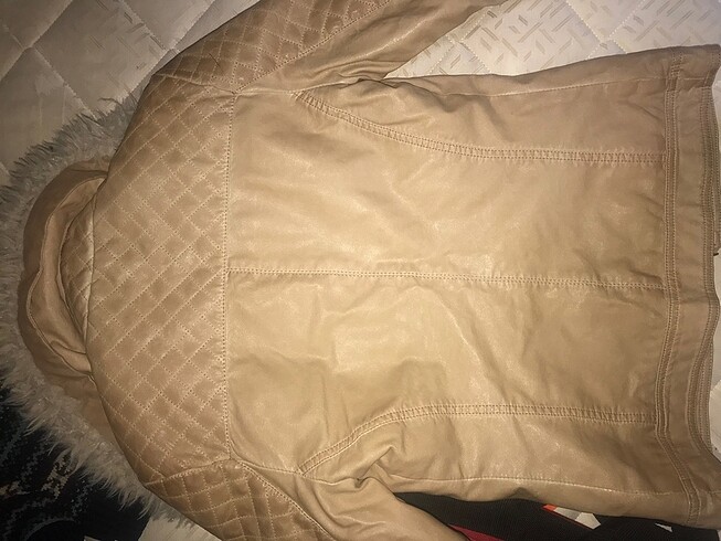 s Beden camel Renk Zara deri ceket