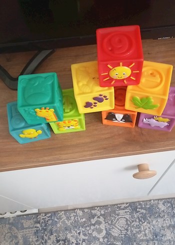 Renkli Eğitici Blok Oyuncak Seti 9tane - Görsel 2