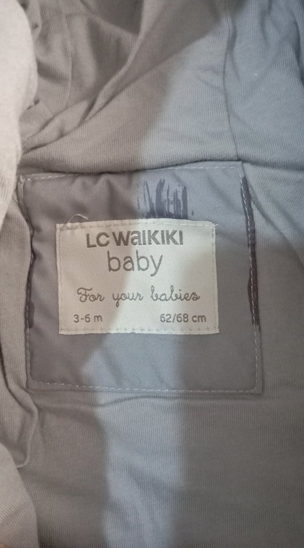 Gri Kapüşonlu Bebek astronot mont - Görsel 3