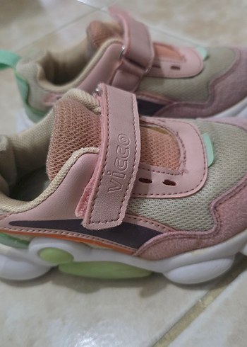 Vicco Pudra Kız Çocuk Sneakers Velcro Bantlı - Görsel 2