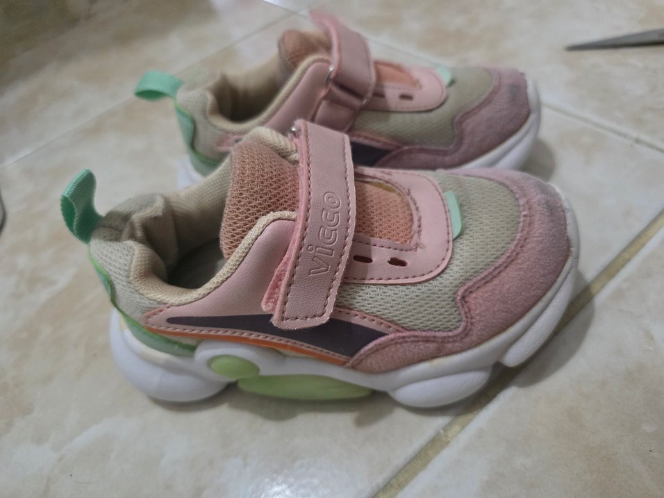 Vicco Pudra Kız Çocuk Sneakers Velcro Bantlı - Görsel 2