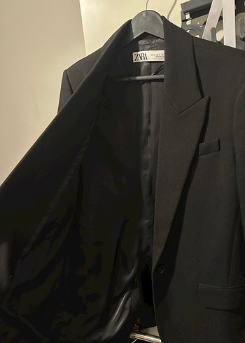 Orjinal Zara Blazer Ceket (Siyah Renk) - Görsel 3