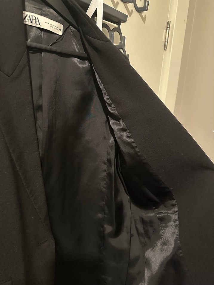 Orjinal Zara Blazer Ceket (Siyah Renk) - Görsel 4