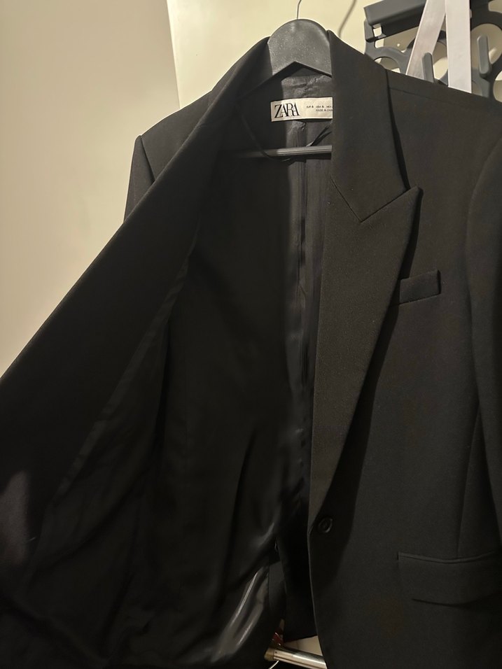 Orjinal Zara Blazer Ceket (Siyah Renk) - Görsel 3