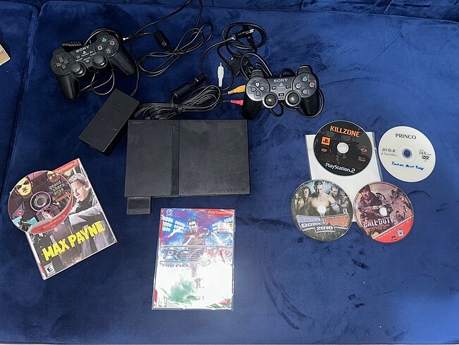 PLAYSTATİON 2 SLIM+ 2 KOL + 7 OYUN - Görsel 4