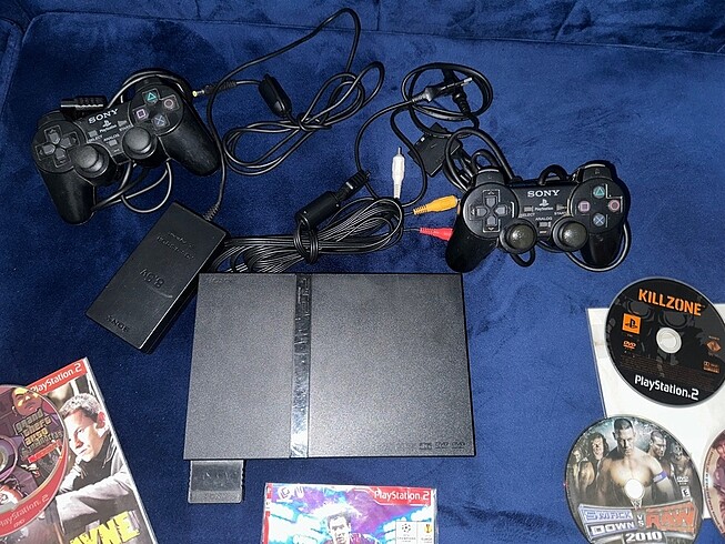 PLAYSTATİON 2 SLIM+ 2 KOL + 7 OYUN - Görsel 6