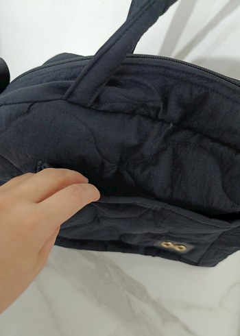 Siyah Minimalist Kadın El Çantası - Görsel 5