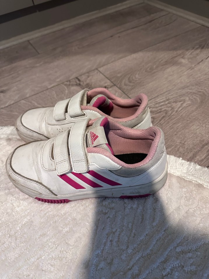 Kız Çocuk Beyaz Spor Ayakkabı Velcro - Görsel 2