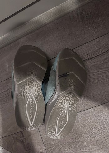 Kız Çocuk Gri Cırtlı Spor Ayakkabı - Görsel 4