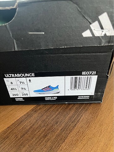 41 Beden mavi Renk Adidas ultrabounce