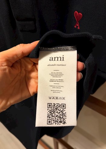 Ami Paris Siyah Regular Fit Kısa Kollu Polo Tişört - Görsel 3