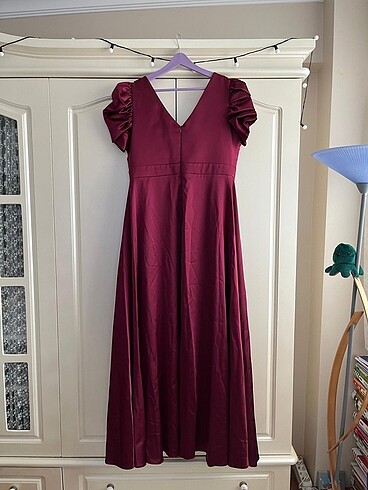 Karpuz kol Saten abiye - Görsel 2