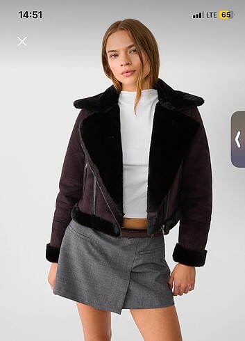 Stradivarius kürk mont