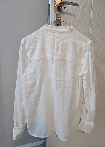 Beyaz Uzun Kollu Gömlek - Görsel 3