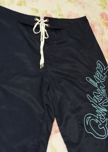 Siyah Parlak Erkek Midi Yüzme Şortu - Görsel 3