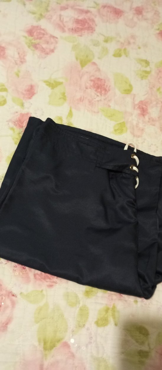 Siyah Parlak Erkek Midi Yüzme Şortu - Görsel 2