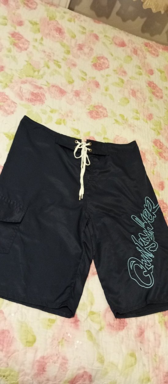 Siyah Parlak Erkek Midi Yüzme Şortu - Görsel 5