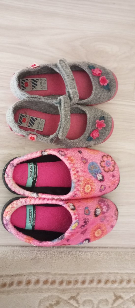 Kız Çocuk Ev terlik,Ev ayakkabı(2'li fiyat) - Görsel 3