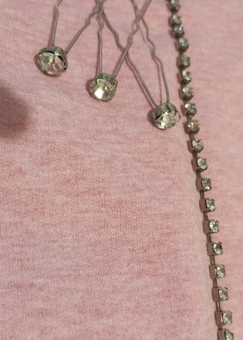 Bej Metal Vintage Saç Tokaları ve Bileklik - Görsel 8