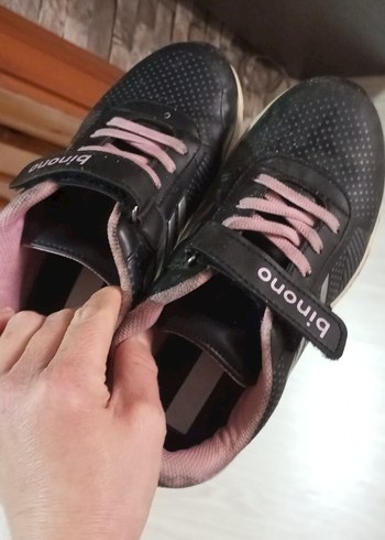 Kız Çocuk Pembe Baskılı Spor Ayakkabı - Görsel 7