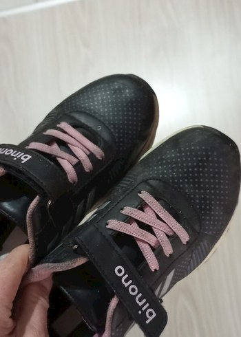 Kız Çocuk Pembe Baskılı Spor Ayakkabı - Görsel 4