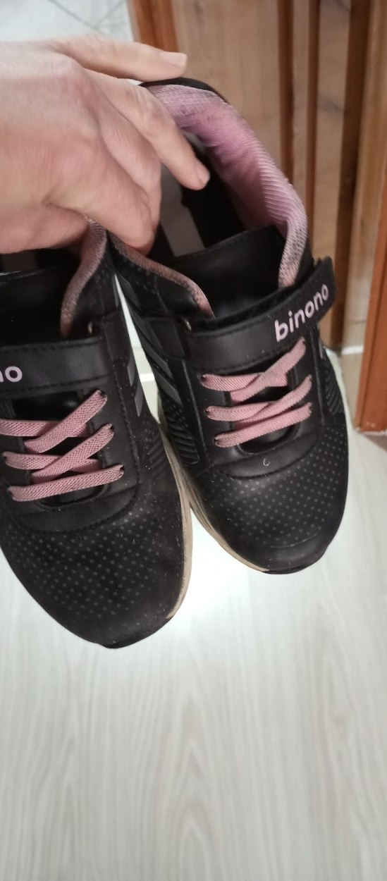 Kız Çocuk Pembe Baskılı Spor Ayakkabı - Görsel 3