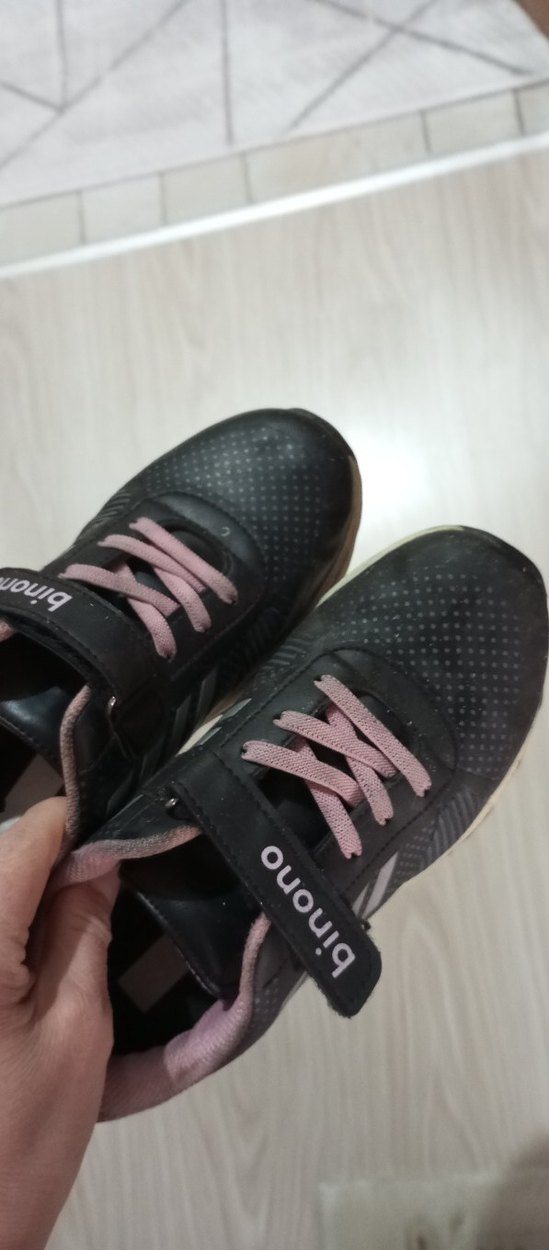 Kız Çocuk Pembe Baskılı Spor Ayakkabı - Görsel 4