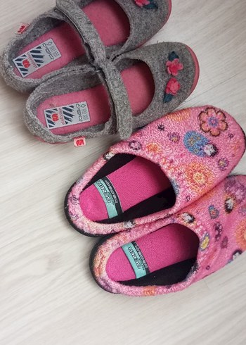 Nakışlı Renkli Kız Çocuk Sıcak Ev Terlikleri - Görsel 6