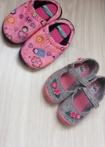 Nakışlı Renkli Kız Çocuk Sıcak Ev Terlikleri - Görsel 3