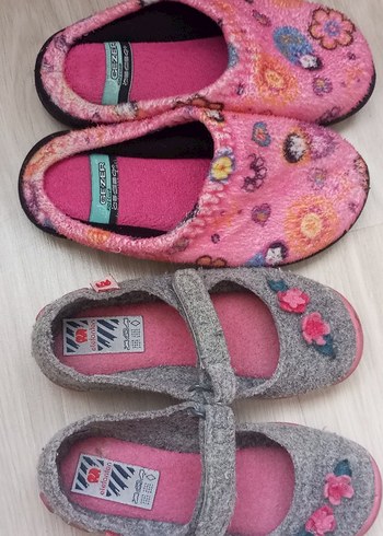 Nakışlı Renkli Kız Çocuk Sıcak Ev Terlikleri - Görsel 5